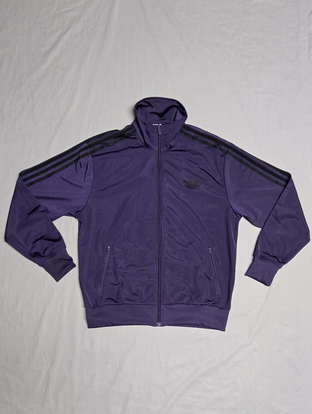 Adidas Adicolor Classic Firebird Track Top W's Size M Purple Black - Picture 1 of 8